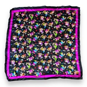 Vintage 90's Seven Dwarfs Silk Scarf